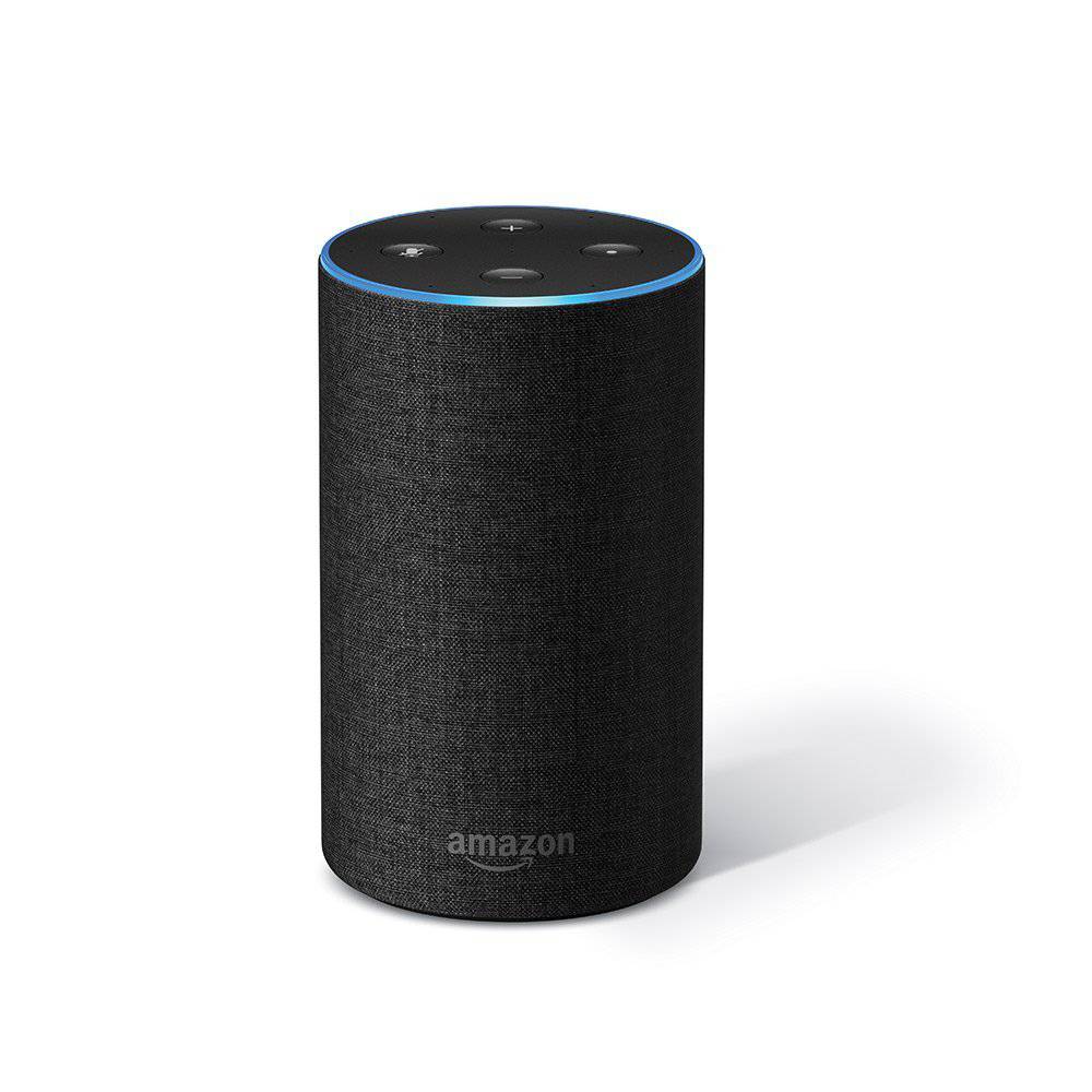 Amazon Echo smart speaker (cylindrical, fabric mesh)